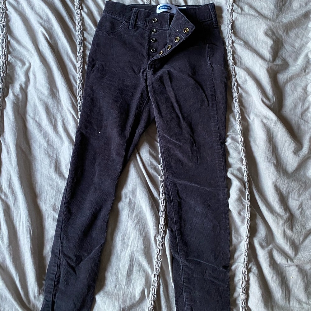 Retro Button-Down Corduroy Jeans